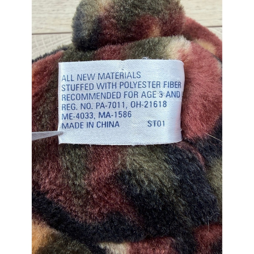 SKM Enterprises Vintage Camo Teddy Bear Pilot Aviator Hat USA Flag Plush 12 Inch - Picture 6 of 15